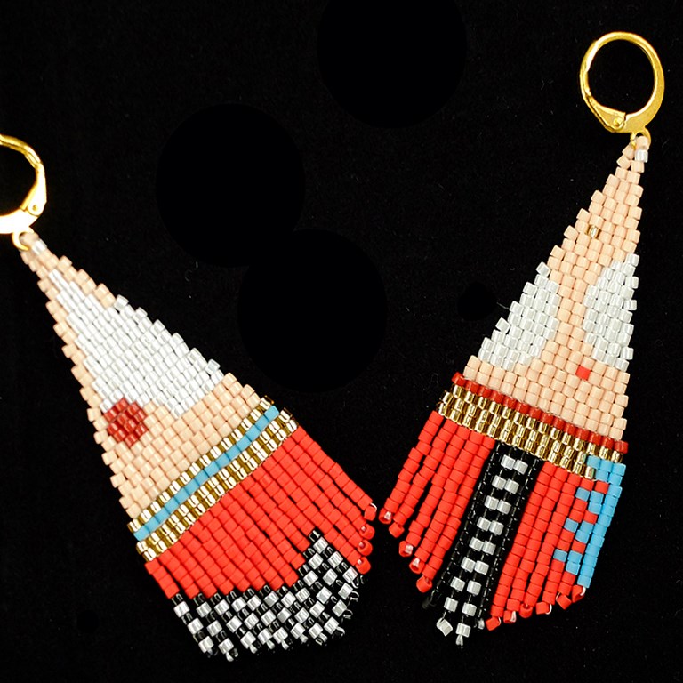 Boucles d'oreilles perles