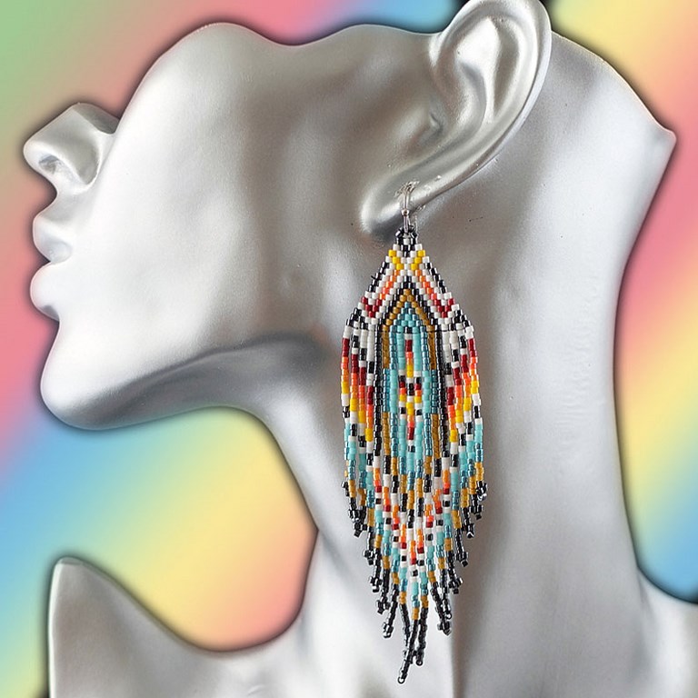Boucles d'oreilles ethnique