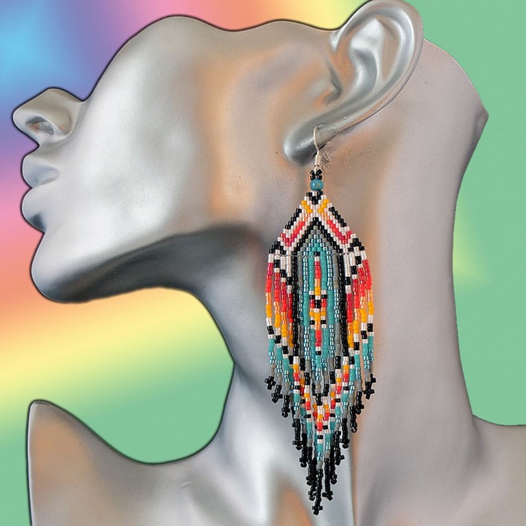 Boucles d'oreilles ethnique