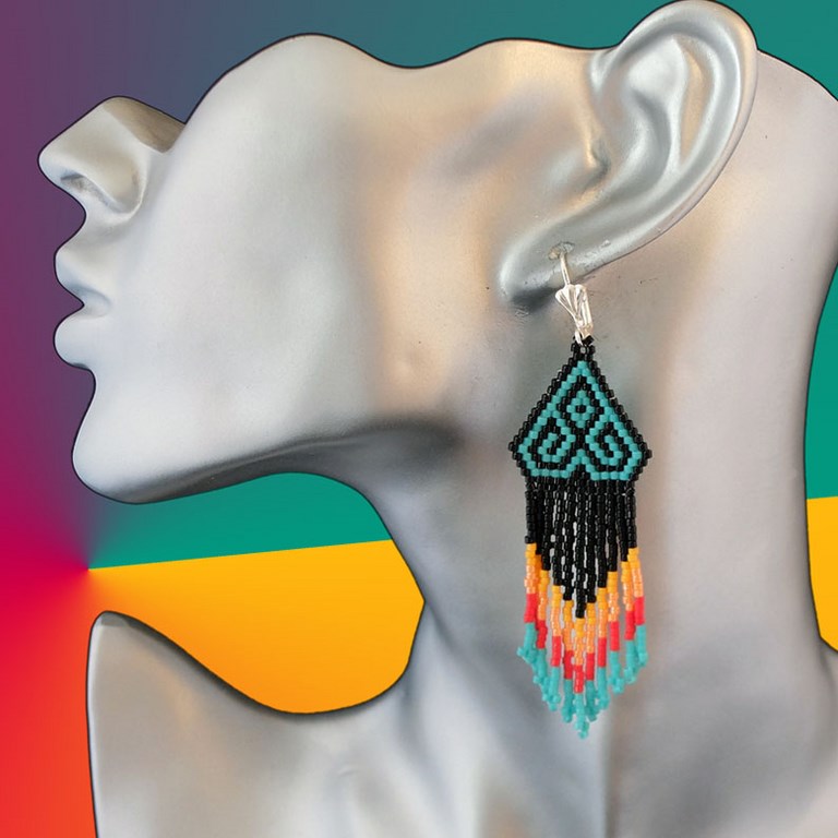 Boucles d'oreilles ethnique