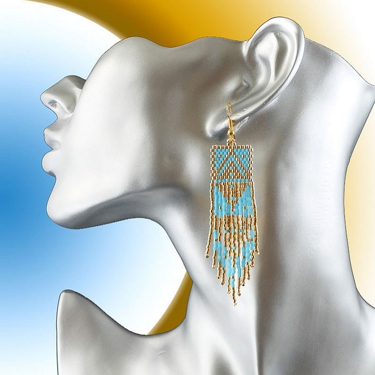 boucles d'oreilles ethnique