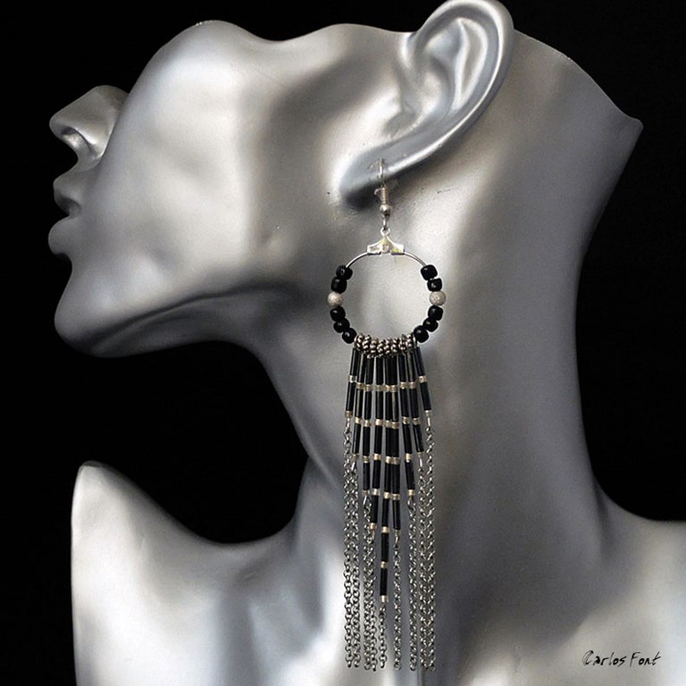 boucles d'oreilles pendantes
