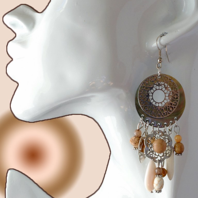 Boucles d'oreilles fantaisie