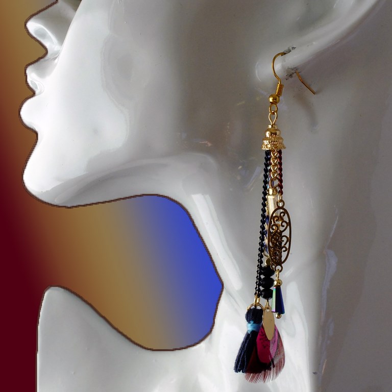 Boucles d'oreilles fantaisie
