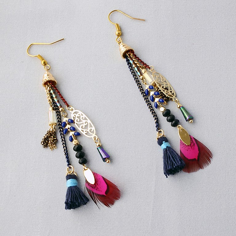 Boucles d'oreilles fantaisie
