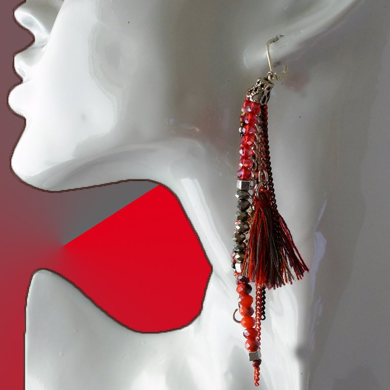 Boucles d'oreilles fantaisie