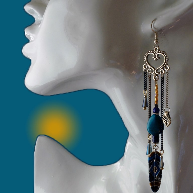 Boucles d'oreilles fantaisie