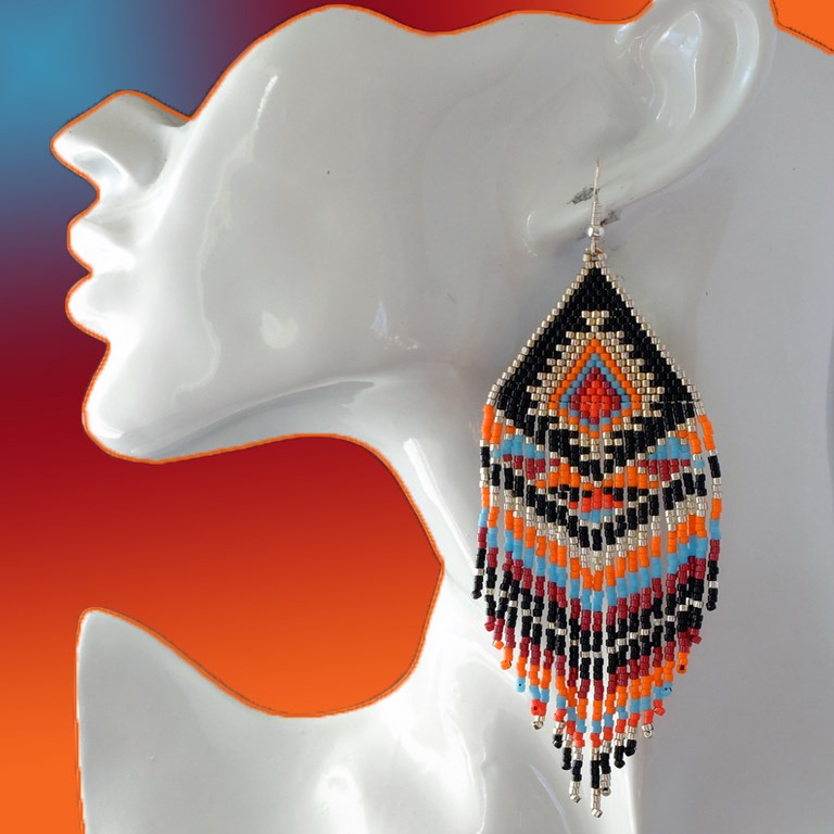 Boucles d'oreilles ethnique