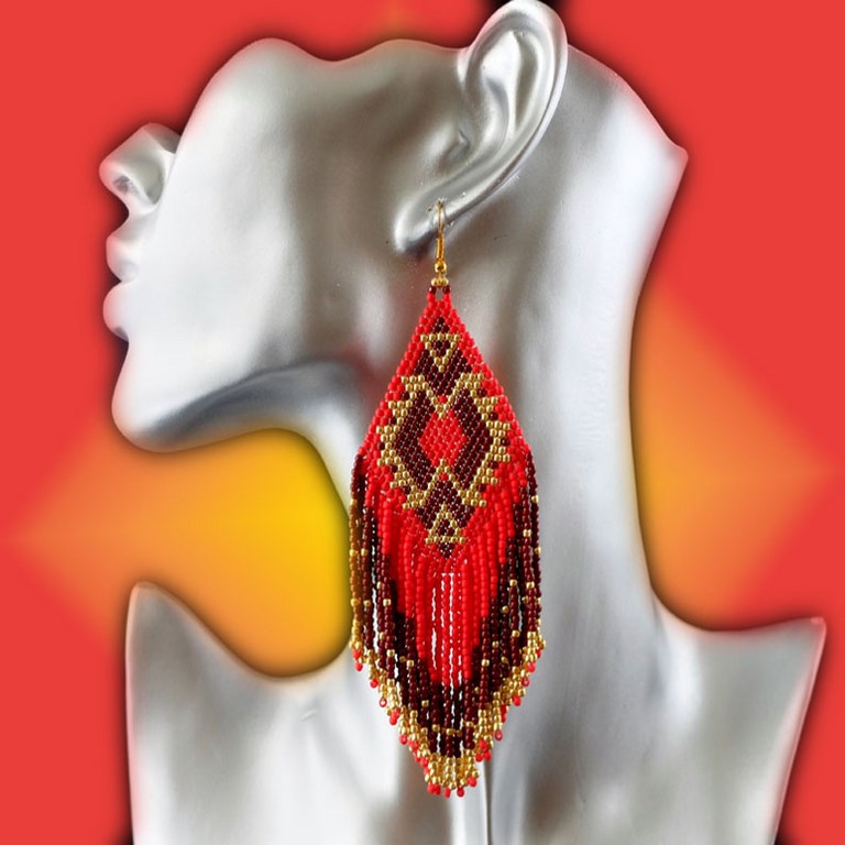 Boucles d'oreilles ethnique 
