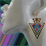 Boucles d'oreille triangle