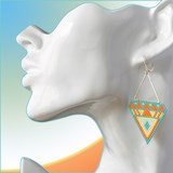 boucles d'oreilles triangle 