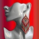 Boucles d'oreilles ethnique