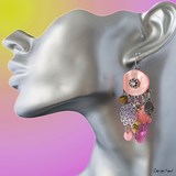 Boucles d'oreilles fantaisie