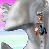 Boucles d'oreilles fantaisie