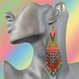  Boucles d'oreilles ethnique