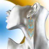 boucles d'oreilles ethnique