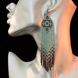 boucles d'oreilles ethnique