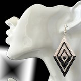 Boucles d'oreilles losange