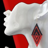 Boucles d'oreilles losange