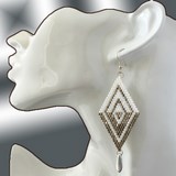 Boucles d'oreilles losange