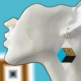 Boucles  Boucles d'oreilles losange