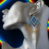 Boucles d'oreilles triangle 