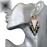 boucles d'oreilles triangle ethnique