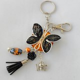 Porte clés ou bijou de sac papillon