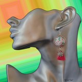 Boucles d'oreilles fantaisie rétro