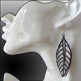 Boucles d'oreilles feuille filigrane